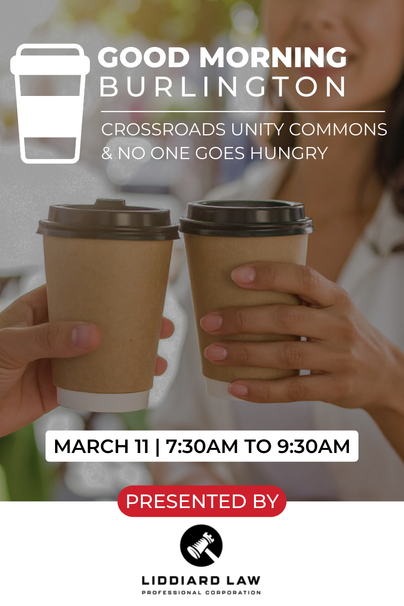 Good Morning Burlington Website Banner March 2026